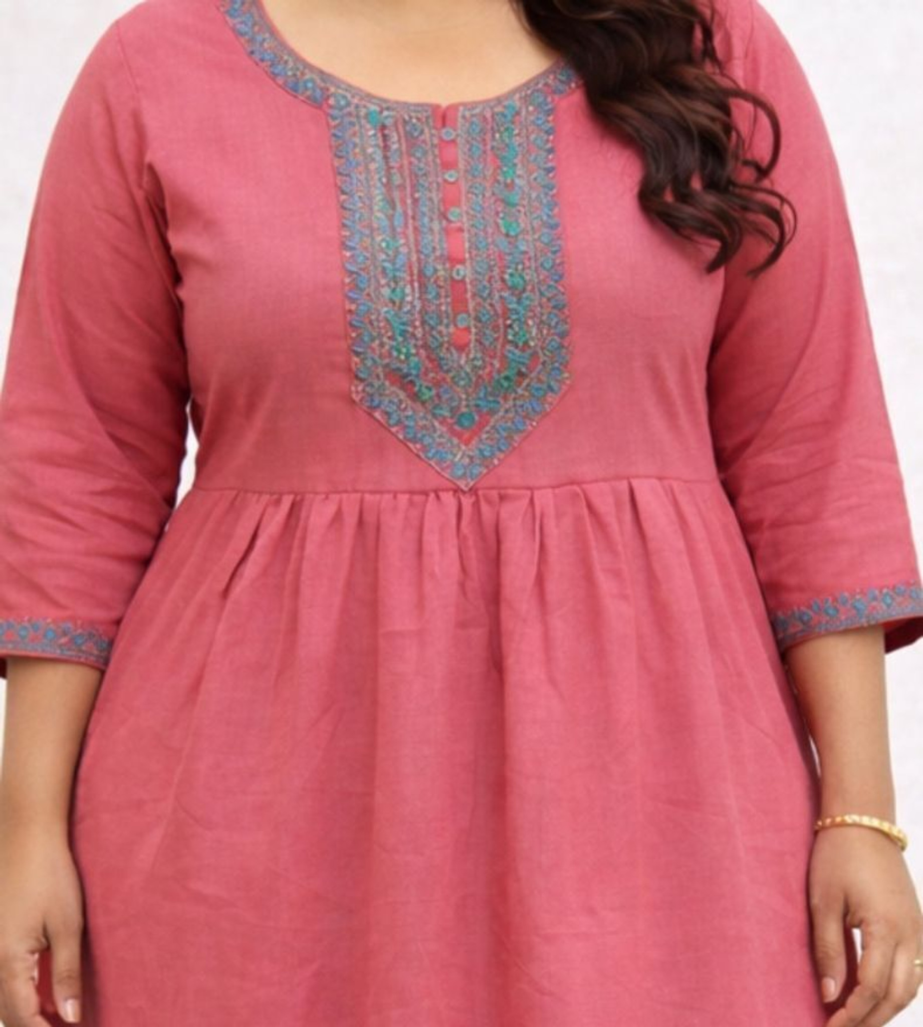 SHIVORAA Women’s  Embroidered Silk Blend Straight Kurta (Plus Size) | Casual Wear Kurti for Women | Stylish Printed Kurta | Comfortable Daily Wear | Ethnic Kurti | Regular Fit Kurti | Office Wear Kurta | Fashionable Women Kurti | Trendy Ethnic Wear | Ladi
