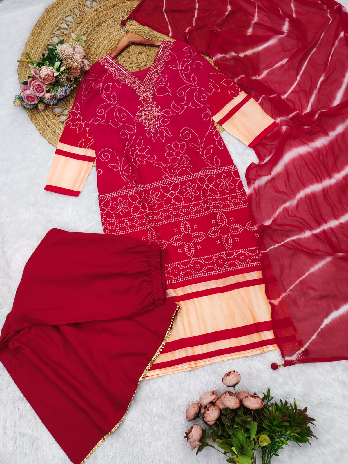 Digital Silk Kurta set